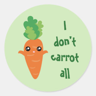 Grappig dat ik niet alle Humor Cartoon van Pun... Ronde Sticker