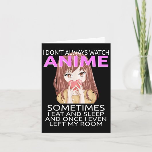 Grappig dat ik niet altijd naar Anime kijk voor ti Kaart (Voorkant)