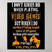 Grappig dat ik niet altijd sterf in videogames, ma poster (Voorkant)