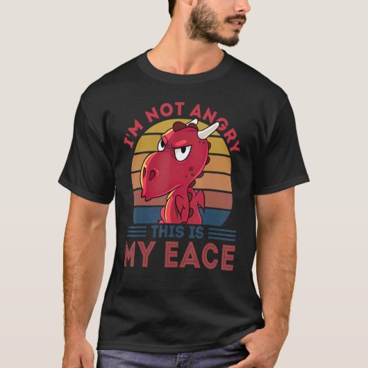 Grappig dat ik niet bang ben dat dit mijn gezicht  t-shirt (Voorkant)