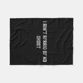 Grappig dat ik niet bang ben voor geen spook fleece deken (Voorkant (Horizontaal))