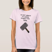 Grappig dat ik niet eenzaam ben t-shirt (Voorkant)