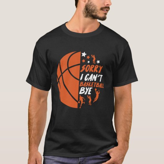 Grappig dat ik niet kan basketballen t-shirt (Voorkant)