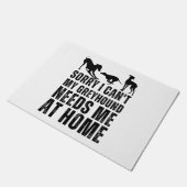 Grappig dat ik niet kan dat mijn windhond me thuis deurmat (Schuin)