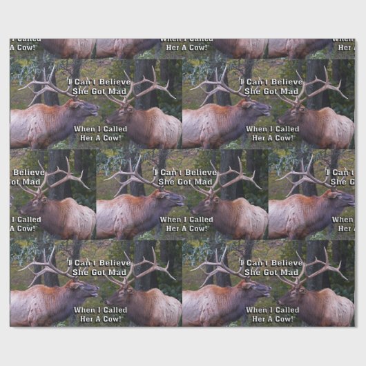 Grappig dat ik niet kan geloven dat ze kwaad werd cadeaupapier (Vlak)