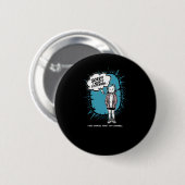 Grappig dat ik niet naar Tofu Scramble Design Vega Ronde Button 5,7 Cm (Voorkant /achterkant)