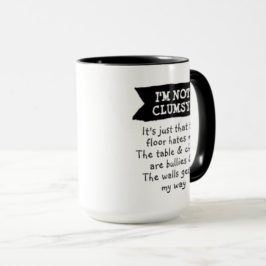 Grappig dat ik niet onhandig ben mok (Voorkant rechts)