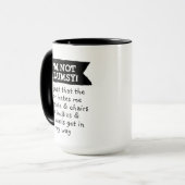 Grappig dat ik niet onhandig ben mok (Voorkant links)