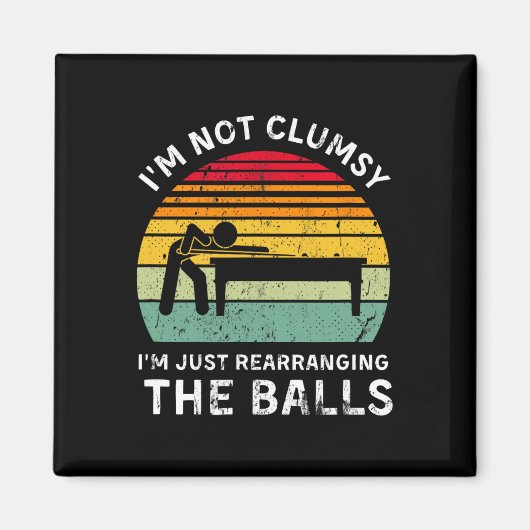 Grappig dat ik niet onhandig pool hall biljart gam magneet (Voorkant)