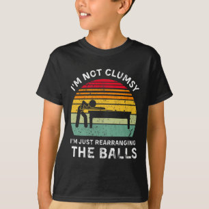 Grappig dat ik niet onhandig pool hall biljart gam t-shirt