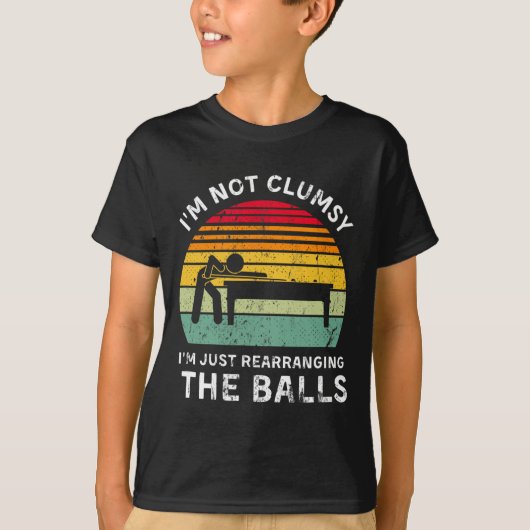 Grappig dat ik niet onhandig pool hall biljart gam t-shirt (Voorkant)