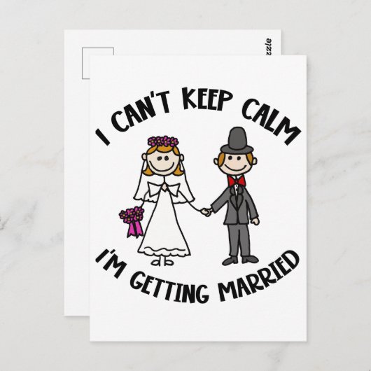 Grappig dat ik niet rustig kan blijven... ik word  briefkaart (Voorkant / Achterkant)