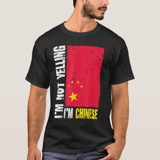 Grappig dat ik niet schreeuw dat ik de Chinese vla T-shirt (Voorkant)