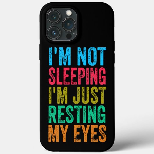 grappig dat ik niet slaap, ik steek gewoon mijn og Case-Mate iPhone case (Achterkant)