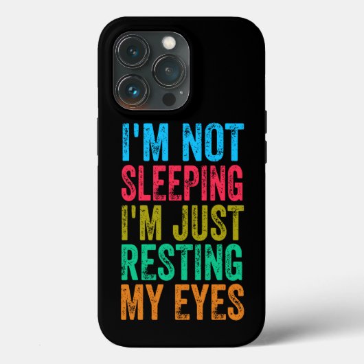 grappig dat ik niet slaap, ik steek gewoon mijn og Case-Mate iPhone case (Achterkant)