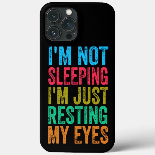 grappig dat ik niet slaap, ik steek gewoon mijn og Case-Mate iPhone case (Achterkant)