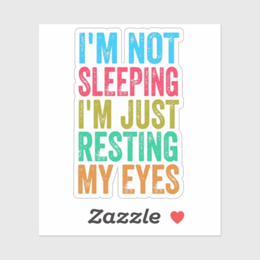 grappig dat ik niet slaap, ik steek gewoon mijn og sticker (Vel)