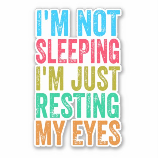 grappig dat ik niet slaap, ik steek gewoon mijn og sticker (Voorkant)