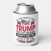 Grappig dat ik niet van Trump houd Blikjeskoeler (Blikje Achterkant)