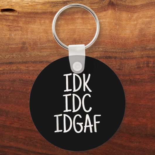 Grappig dat ik niet weet dat het me niet kan schel sleutelhanger (Voorkant)