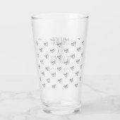 Grappig dat ik nog niet ziek van je ben Valentijns Glas (Achterkant)