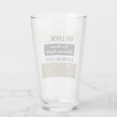 Grappig dat ik nooit meer Hangover Quote Drink Glas (Achterkant)
