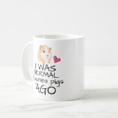 Grappig dat ik normaal was 3 cavia's geleden koffiemok (Voorkant links)