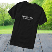 Grappig dat ik onweerstaanbaar ben in de wang t-shirt