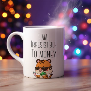 Grappig dat ik onweerstaanbaar ben voor geld koffi koffiemok