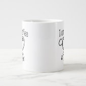 Grappig dat ik op koffie en sarcasme loop grote koffiekop (Voorkant)