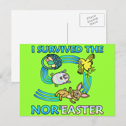 Grappig dat ik overleden ben aan de Noor Pasen Feestdagenkaart (Voorkant / Achterkant)