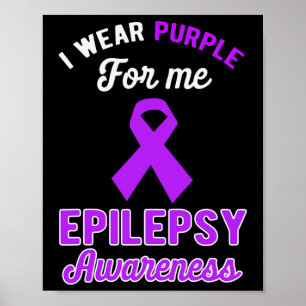 Grappig dat ik Paars voor me heb Draag, Epilepsy A Poster
