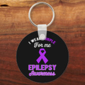 Grappig dat ik Paars voor me heb Draag, Epilepsy A Sleutelhanger (Voorkant)