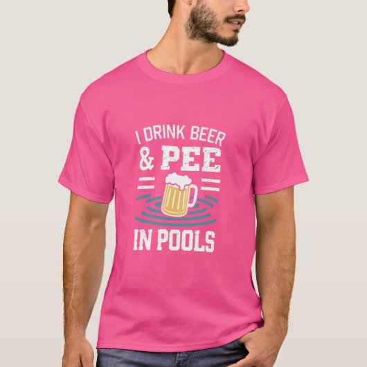Grappig dat ik plas in openbare zwembaden zwemmen t-shirt (Voorkant)