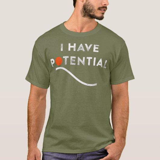 Grappig dat ik potentiële technici op het gebied v t-shirt (Voorkant)