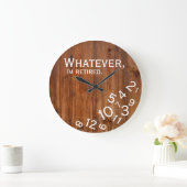Grappig dat ik Rustic Wood Retirement Brown ben Grote Klok (Huis)