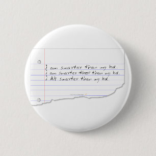 Grappig dat ik slimmer ben dan mijn Kind voor vade Ronde Button 5,7 Cm