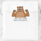 Grappig dat ik te horen kreeg dat er Nachos Beer z Vierkante Sticker (Tas)