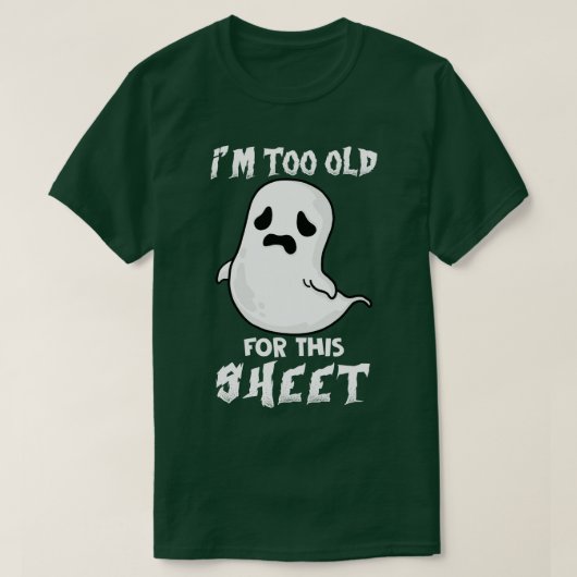 Grappig dat ik te oud ben voor dit blad Halloween  T-shirt (Design voorkant)