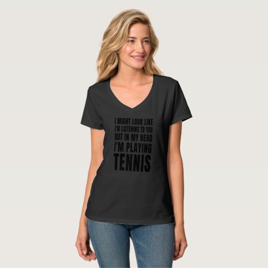 Grappig dat ik tennisspeler ben t-shirt (Voorkant volledig)
