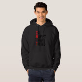 Grappig dat ik twee keer zo blij ben met mijn moed hoodie (Voorkant volledig)