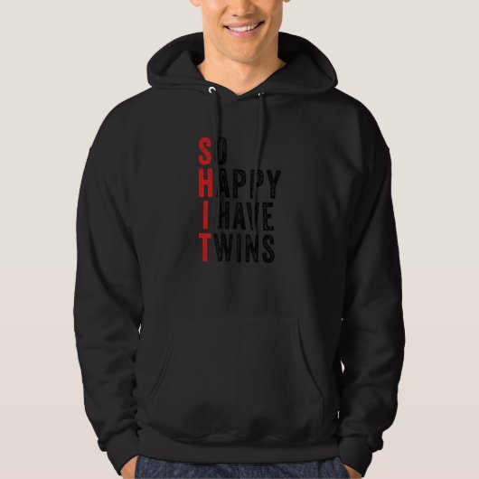 Grappig dat ik twee keer zo blij ben met mijn moed hoodie (Voorkant)