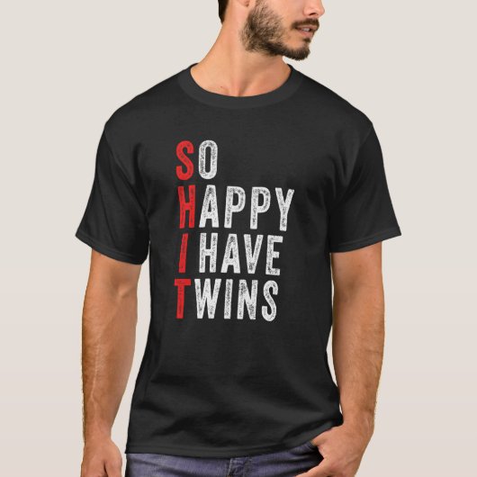 Grappig dat ik twee keer zo blij ben met mijn moed t-shirt (Voorkant)