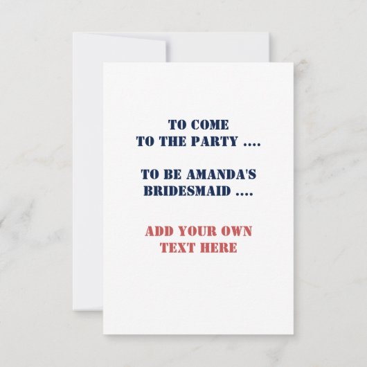 Grappig dat ik uw uitnodiging wil (Achterkant)