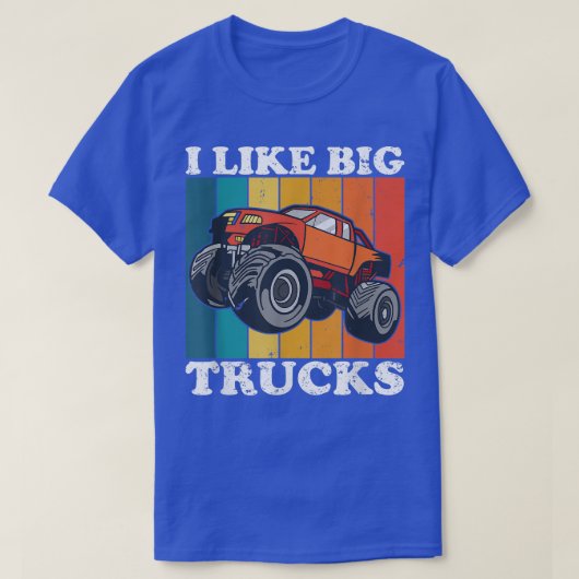 Grappig dat ik van Big Monster Trucks hou T-shirt (Design voorkant)