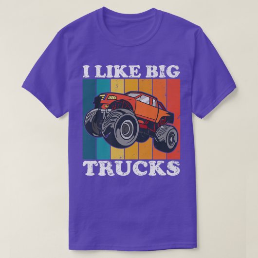 Grappig dat ik van Big Monster Trucks hou T-shirt (Design voorkant)