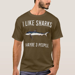 Grappig dat ik van blauwe haai hou en misschien 3 t-shirt