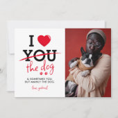 Grappig dat ik van de Valentijnsdag hou Feestdagenkaart (Voorkant)