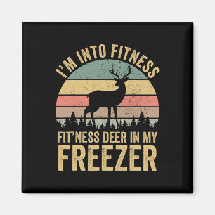Grappig dat ik van fitness herten in mijn vriezer magneet