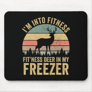 Grappig dat ik van fitness herten in mijn vriezer muismat